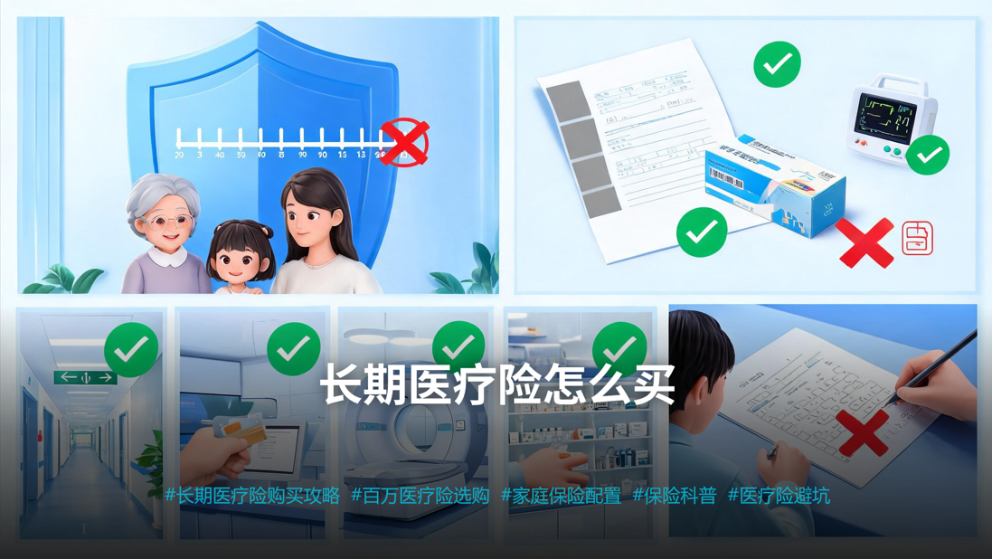 长期医疗险怎么买